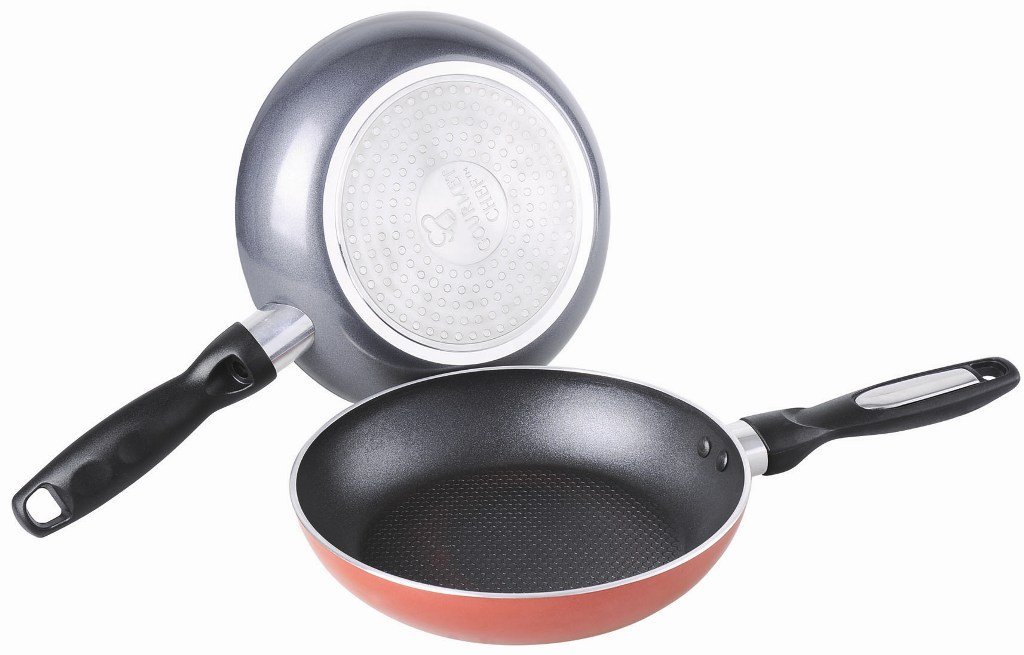 Stick Fry Pan Red