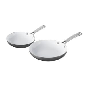 calphalon two-piece ceramic frying pan two pieces
