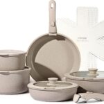 CAROTE 15pcs Pots and Pans Set, Nonstick Cookware Set