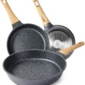 YIIFEEO Frying Pans Nonstick, Induction Frying Pan Set
