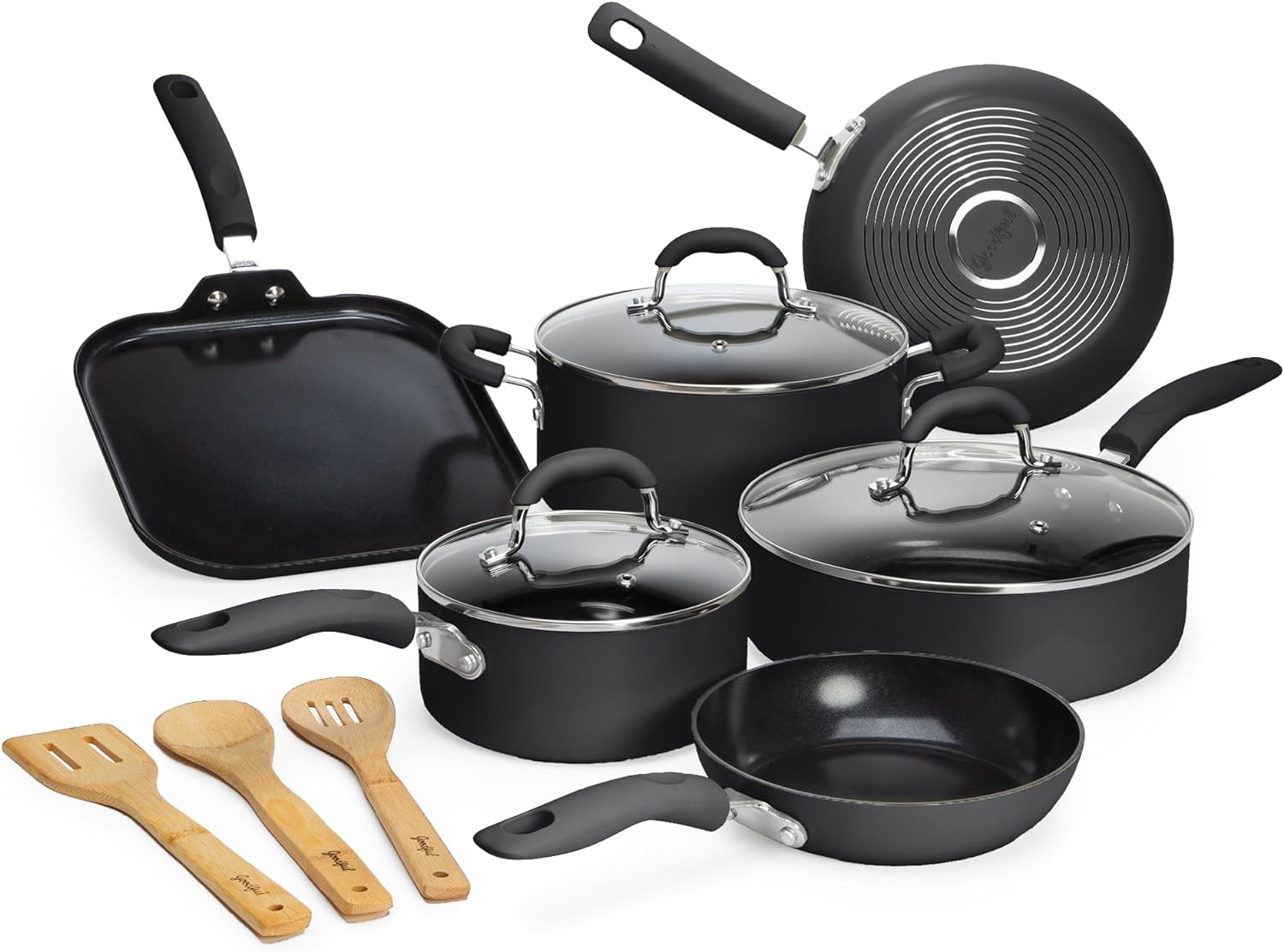 Goodful Premium Nonstick Pots and Pans Set