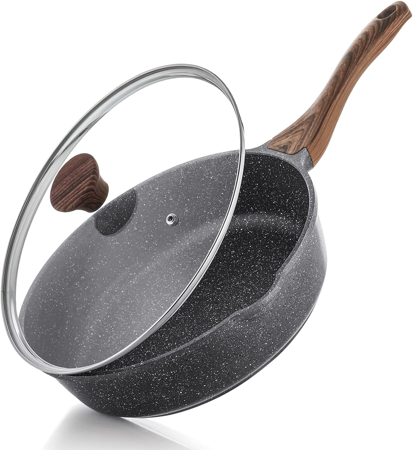 SENSARTE Nonstick Deep Frying Pan Skillet