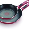 T-fal B039S264 Excite ProGlide Nonstick Thermo-Spot Heat Indicator Dishwasher Oven Safe 8 Inch and 10.5 Inch Fry Pan Cookware Set