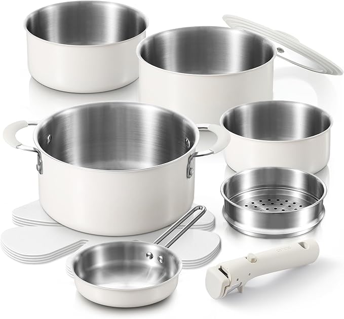 CAROTE 12pcs Pots and Pans Set