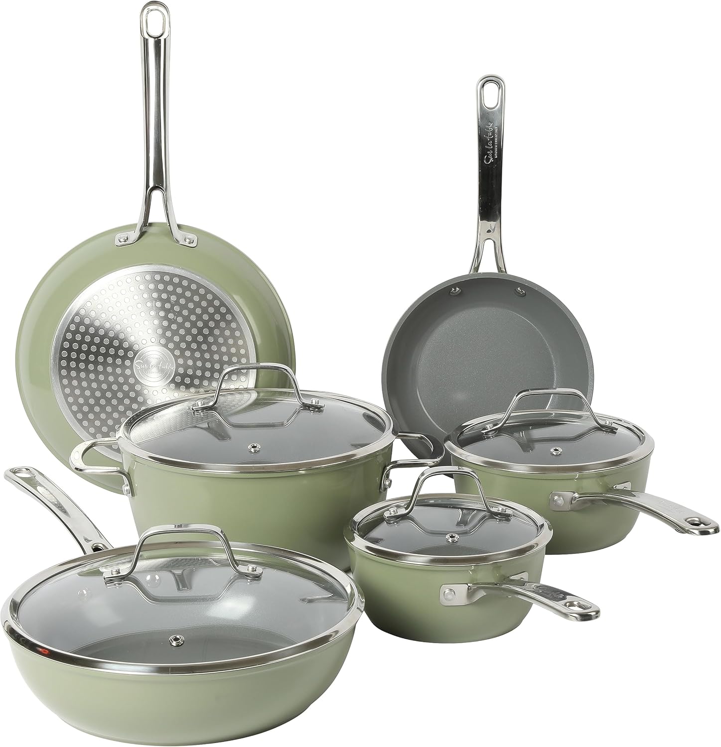 Sur La Table Forged Aluminum Cookware Pots & Pans Set