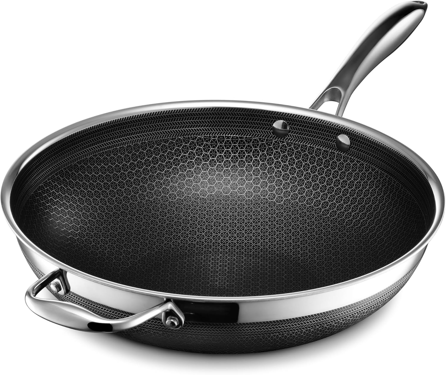 HexClad Hybrid Nonstick 12-Inch Wok