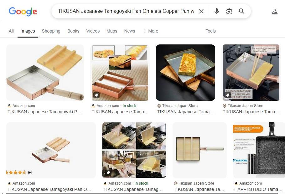 Japanese Omelet Pans: Not GreenPan Product