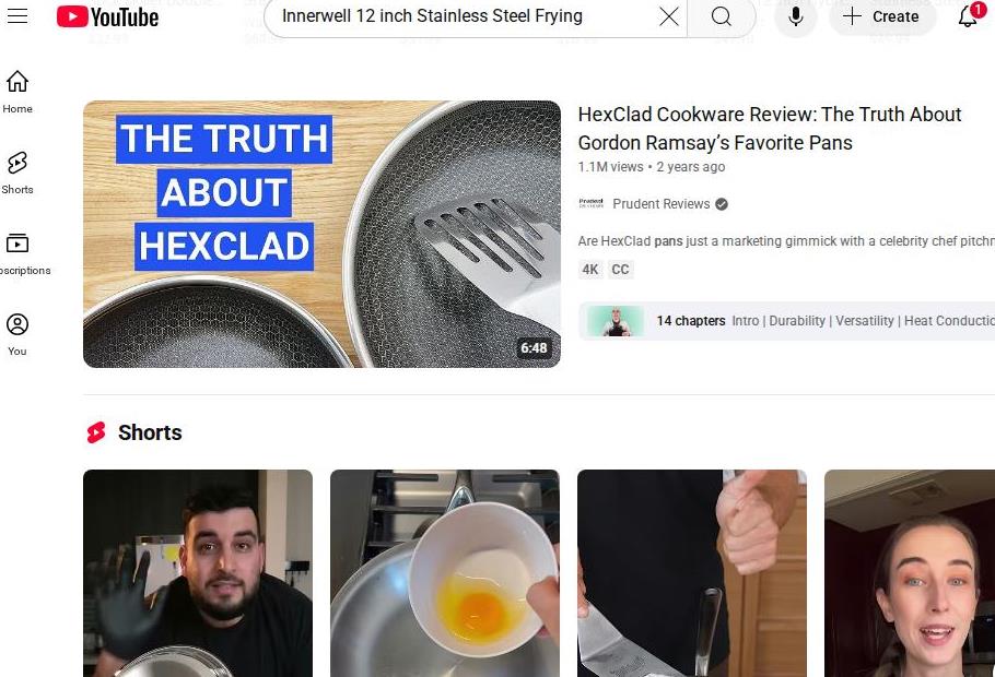 YouTube Video Reviews HexClad Cookware