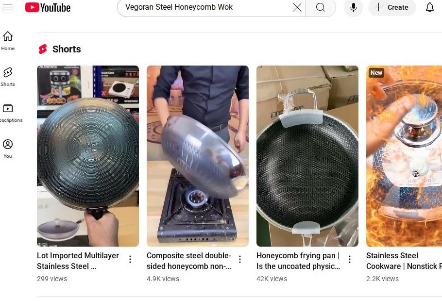 Honeycomb Wok Showcase on YouTube Shorts